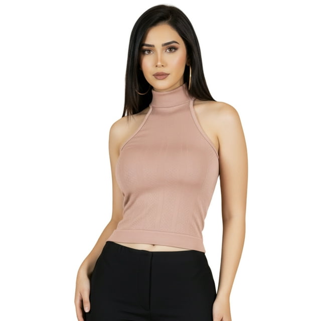 Blusas Mujer Unitalla Texturizada Casual O Elegante Crop Top