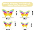 thumbnail image 2 of 50 Uds mariposa Cupcake cumpleaños boda fiesta pastel pared mariposas decoraciones tamaño mixto, 2 of 5
