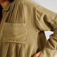 thumbnail image 4 of PENGXIANG Robe Chemise à Manches Longues pour Femmes Automne Couleur Unie Col à Revers, 4 of 6