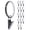 Oil-Rubbed Bronze, variant on 1.5-Inch Inner Diameter Curtain Rings with Clips and Protective Inserts, Fits Up to 1.25-Inch Curtain Rod, Set of 14, Oil-Rubbed Bronze
