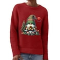 thumbnail image 3 of ZHOUCHANKIDS Classic Cute Sweaters Christmas Sweaters for Women with Fun Patterns and Animals Lightweight Sweaters Winter Outfits Red L, 3 of 6