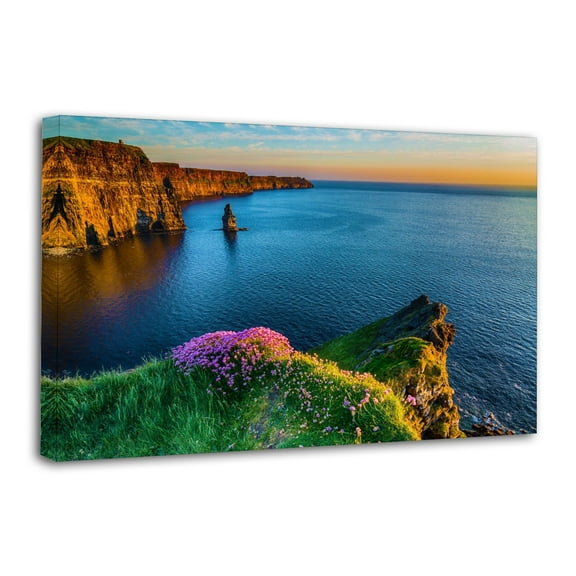 Beautiful View of The Cliffs of Moher The West Coast of Ireland Wall Art Picture Painting Poster Canvas Print Posters Artworks Bedroom Living Room Decor 24x36inch(60x90cm)