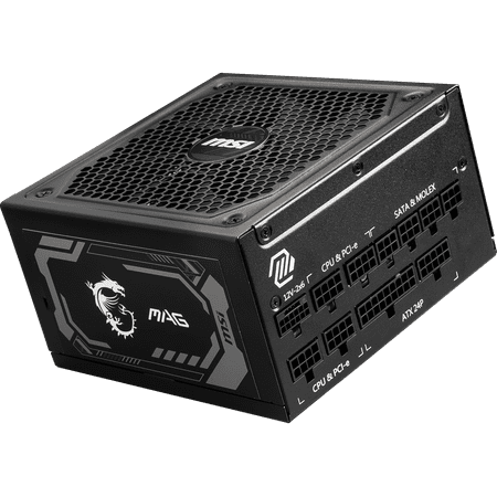 MSI - MAG A1000GL PCIE5 - Full Modular - 80 Plus Gold 1000W  - ATX 3.1 Gaming Power Supply - Black