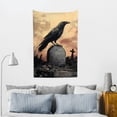 thumbnail image 5 of ZFLMY Crow Grave Cemetery Tapestry Wall Hanging for Home Decoration 40*60in, 5 of 6