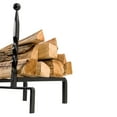 thumbnail image 2 of Modern Ember Bowmore 9" W x 18.75" H x 14.75" D Firewood Andirons for Fireplaces - Black, 2 of 8