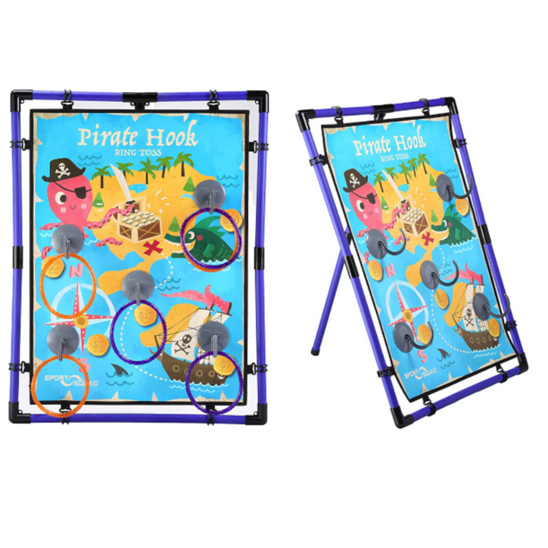 Sport Squad Pirate Hook Indoor/Outdoor Ring Toss Game, 3ct Purple Toss