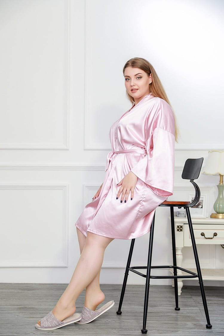 Short Kimono Robe Dressing Gown 