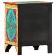 thumbnail image 3 of vidaXL Hand Painted bedside Cabinet 40x30x50 cm Solid Mango Wood, 3 of 5