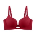 thumbnail image 2 of qelini Wireless Sports Bras for Women Plus Size Thin Strap Breathable Bralettes Side Support Seamless Racerback Soft Daily Lingerie, 2 of 5