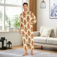 thumbnail image 3 of joogoo Cute Gingerbread Man Unisex Adults Onesies Pajamas Jumpsuits L, 3 of 7