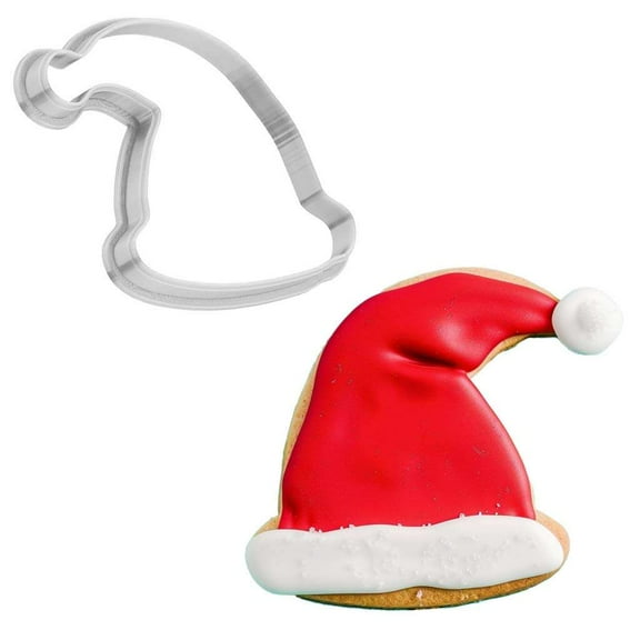 Christmas Red Hat Cookie Cutter 4 Inch Made in USA by WONDERTORY