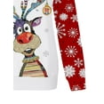 thumbnail image 2 of Liacowi Women Juniors Christmas Sweatshirt Santa Claus/Elk Print Long Sleeve Pullover Tops Casual Streetwear for Teen, 2 of 3