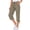 Deep Khaki, variant on Rosvigor Womens Cargo Capris Lightweight Hiking Pants Outdoor Athletic Quick Dry Travel Pants with Pockets