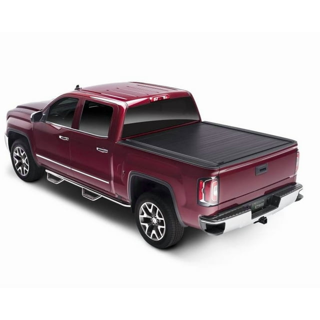 Retrax Tonneau Cover 80482 RetraxPro MX; Manual Retractable; Key Lockable; Black Matte; Aluminum