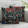 thumbnail image 3 of Nawypu Gamer Throw Pillow Covers Soft Gaming Cushion Covers for for Couch Sofa Modern Game Console Controller Print Decorative Pillowcases Outdoor Pillows Covers, 3 of 5