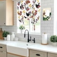 thumbnail image 5 of Farmhouse Rooster Tie Up Curtains for Windows, Balloon Window Shades, Country Watercolor Flowers Wood Grain Kitchen Window Treatments Roll Up Curtain for Basement/Nursery 52"x45", 5 of 8