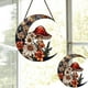 thumbnail image 1 of Decoración de ventana con setas Adorno acrílico colgante | Arte mural de la seta de la mosca creciente | Tema celeste de la naturaleza | 15x15cm | 1 pieza de regalo decorativo, 1 of 7