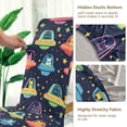 thumbnail image 5 of Yayeee 4 Pack Dining Chair Covers Stretch Parson Chairs Slipcovers Seat Protector, Cartoon Space Cat, 5 of 6