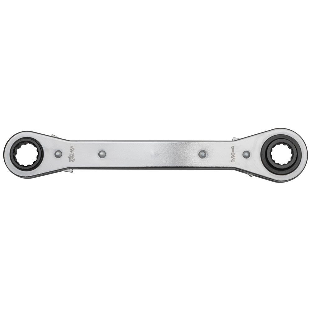 Klein Tools KT223X4 4-in-1 Lineman's Ratcheting Box Wrench