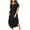 Black, variant on Zpanxa Sundresses for Women, Casual Dresses for Women, Ladies Fashion Loose Temperament Casual Solid Color Button Mid-length Dress