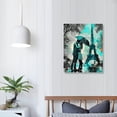 thumbnail image 4 of Art Paris Decoration Eiffel Tower Landscape Painting Black and White Gray City Street Poster Canvas Art Living Room Bedroom Home Decoration Abstract Painting, 12 * 16in/16 * 20 inches, 4 of 5