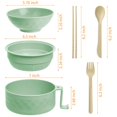 thumbnail image 4 of Cocina para ramen para microondas MUUBOOX, 950 ml, con tapa y utensilios, color verde, 4 of 6