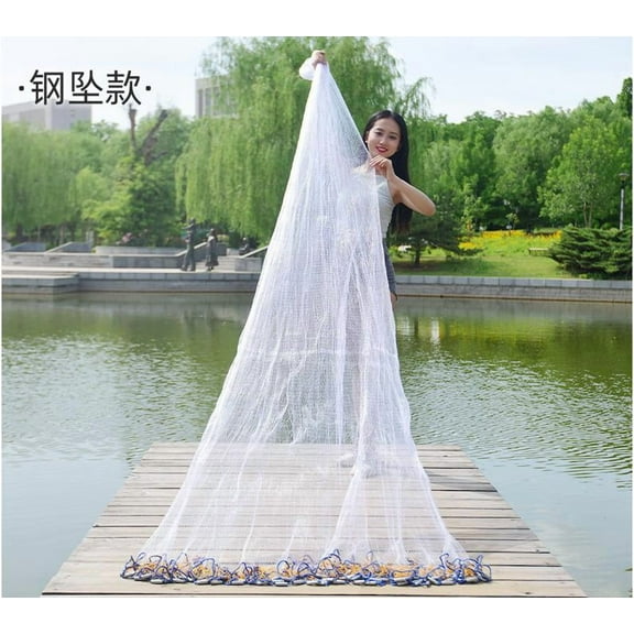 SOPOTUTU White Monofilament Fishing Net Set for Experienced Fishermen and Lightweight Design 1 Set