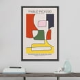 thumbnail image 2 of PixonSign Framed Canvas Print Wall Art Pablo Picasso Mid-Century Line Art Abstract Shapes Illustrations Modern Art Decorative Minimal Relax/Calm for Living Room, Bedroom, Office - 16"x24" BLACK, 2 of 5