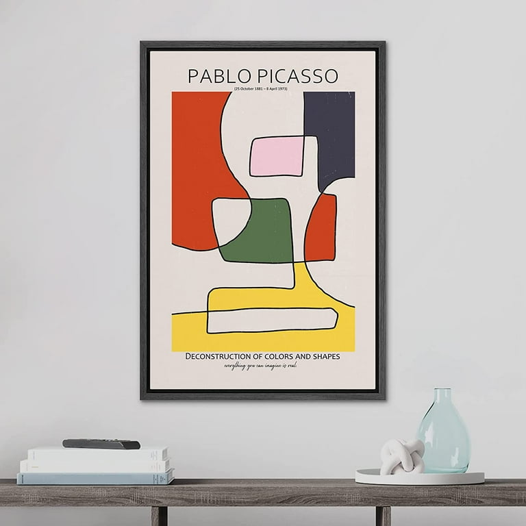 Pablo Picasso Print Set of 4 • Variant of Faces • outlet Mid Century Modern Art Print • Pablo Picasso Art • Modern Wall Art • Picasso Poster •