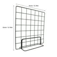 thumbnail image 4 of KAKOWELY standing wire grid 2pcs Multi-Functional Grid Display Rack for Tabletop Photo Hanging and Craft Shows Iron Wire Stand Panel Display Stand Desktop Photo Display Stands, 4 of 4