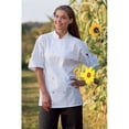 thumbnail image 1 of Uncommon Threads 0429-0110 Montego Chef Coat Short Sleeve with Mesh in Black - 6XLarge, 1 of 1