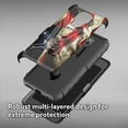 thumbnail image 3 of Cass Creations Case Compatible for Moto G Play 2021, Holster Belt Clip Case Combo with Kickstand Shockproof Phone Cover - American Flag, 3 of 5