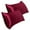 Wine, variant on 2-Pack Satin Pillowcases 20x30 Inch - Cooling Imitation Silk Pillow Covers for Hair & Skin, Envelope Closure Queen Size, Wrinkle & Frizz Free Bedding Set