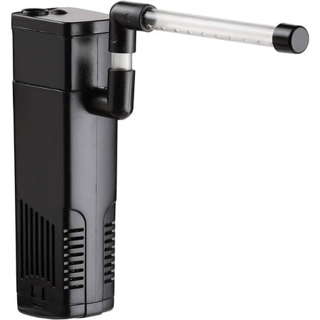 NICREW Aquarium Internal Filter, Submersible Power Filter with Multiple Function for Fish Tanks 5-10 Gallon, 53 GPH, 5W