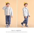 thumbnail image 6 of URMAGIC Toddler Boy Girl Fall Warm Coat Kids Long Sleeve Solid Color Hooded Outwear Zipper Jacket, 6 of 8