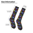 thumbnail image 5 of Easygdp Colorful Floral Fashionable Adult Sockings&Sports Sockings&Breathable Sockings, Non-Pilling,Contrasting Color Design, 5 of 9