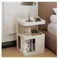 Side Table,Modern end Table,Metal nightstand,Bedside Table,3Tier