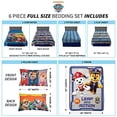 thumbnail image 3 of Nickelodeon Paw Patrol Super Soft Kids Bedding Set, 6 Piece Full Size, Includes Grey Leap Into Action Throw, 3 of 5