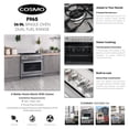 thumbnail image 5 of 36 in. Stellar Collection 3.8 cu. ft. Dual Fuel Range in Stainless Steel, 5 of 13