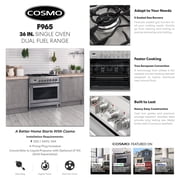 36 in. Stellar Collection 3.8 cu. ft. Dual Fuel Range in Stainless Steel