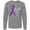 Athletic Heather, variant on Inktastic Testicular Cancer Awareness Faith over Fear Long Sleeve T-Shirt