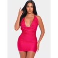 thumbnail image 2 of Vestido ajustado sin mangas para mujer, ropa de calle para verano y otoño de 2024, minivestidos para mujer, sudaderas para mujer, vestido rosa, rojo y negro, 2 of 5