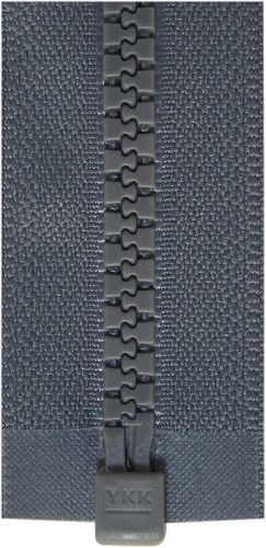 Costumakers One-Way Separating Zipper 65 cm (25.6), #5 Molded Teeth, Rail, 60 cm / 24"