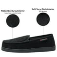 thumbnail image 5 of Alpine Swiss Wide Mens Slippers Steve Moccasin House Shoes Memory Foam Insole Corduroy Slip-On Terry Lining Indoor Outdoor Non-Slip Rubber Outsole, 5 of 7