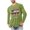 #H-Army Green3, variant on ZHYou Mens Christmas Round Neck T Shirts Long Sleeve Printed Casual Fashion Elastic Pullover Tops Tees