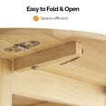 thumbnail image 6 of Ktaxon Dining Table with 2 Drop Leaf, 36" Modern Round Kitchen Table for 2~4, Breakfast Table for Small Space, Dining Room, Kitchen, Oak, 6 of 7