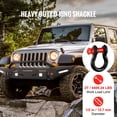 thumbnail image 2 of Heavy Duty 1/2" D-Ring Shackles, 4 Pack Alloy Steel, 8 Ton (17637 lbs) Break Strength, 5/8" Screw Pin for Off-Road Recovery&Towing, 2 of 12
