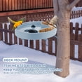 thumbnail image 7 of Petfactors Upgraded 75W Heated Birdbath for Outdoor, 14 Inch All Season Durable Heated Bird Bath Deck Bowl Bird Feeder, Bird Habitat with Stable Metal Stand as Gift Ideas for Bird Lovers (Gray), 7 of 7