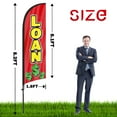 thumbnail image 2 of QSUM Loan Sign Feather Flag with Pole Kit,8.2FT Loan Decoration Display, Loan Business Sign,Loan Swooper Flag, 2 of 7