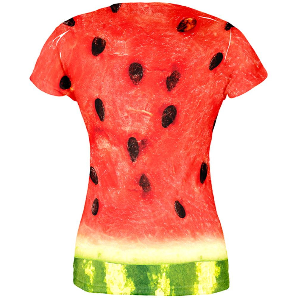 Watermelon Costume All Over Juniors T-Shirt